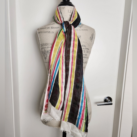 Kenzo Reversible Silk Pop Art Scarf - Picture 2 of 13